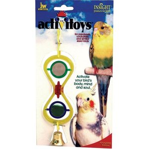 lot 3060 image: JW Pet Company Activitoys Hour Glass Mirror Bird Toy