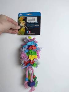 lot 3069 image: Prevue Pet Products Calypso Creations Short Stack Bird Toy
