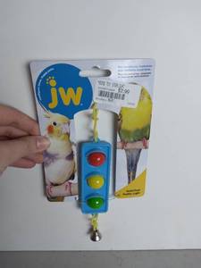 lot 3070 image: JW Traffic Light Small Bird Toy, Shiny Bell