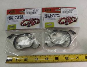 lot 5102 image: Two Pair Zilla Non-Locking Screen Clips. 30 Gallon and Larger