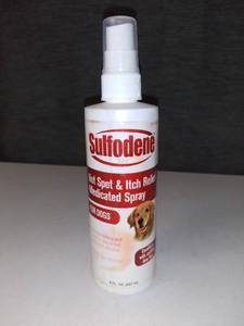 lot 5215 image: Sulfodene Hot Spot and Itch Relief Medicated Spray For Dogs. 8 oz
