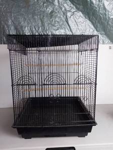 lot 5275 image: Black Wire Portable Bird Cage