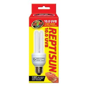 lot 5316 image: Zoo Med ReptiSun 10.0 Mini Compact Fluorescent Bulb, 13 Watt