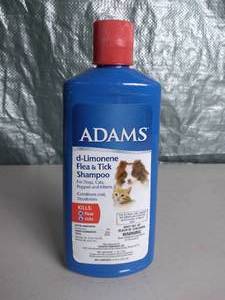 lot 3027 image: Adams Flea & Tick Control Shampoo for Cats and Dogs with d-Limonene 12 Ounces