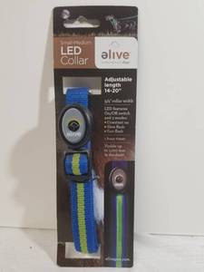 lot 1271 image: Blue LED Collar. Small-Medium