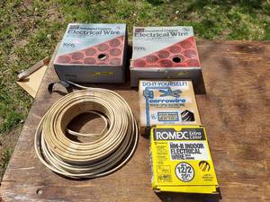 lot 3035 image: Assorted Romex Wire