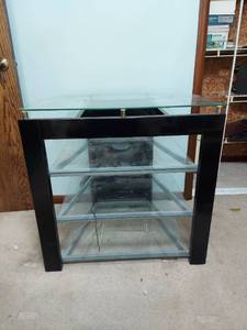 lot 3103 image: Glass TV  Media Stand