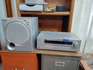 lot 3114 image: Sony Audio  Video Control Center and Subwoofer