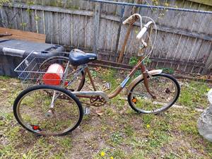 lot 3176 image: Sears Free Spirit 3 Wheel Bike - Needs Tires