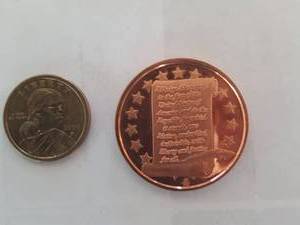 lot 3195 image: Sacagawea dollar and Pledge of Allegiance token