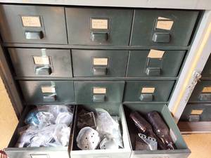 lot 3237 image: Contents of Cabinet - Electrical Supplies - Bring Boxes, Cabinet Not Included