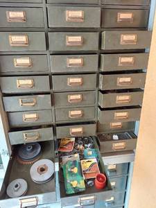 lot 3239 image: Contents of Cabinet - Bring Boxes, Cabinet Not Included