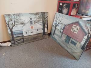 lot 3255 image: (2) Artwork on Canvas by Billy Jacobs