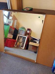 lot 3305 image: Beveled Edge Mirror