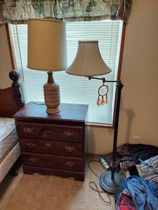 lot 6099 image: Floor Lamp and Table Lamp