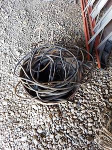 lot 6112 image: Basket with Cords that Need Repair
