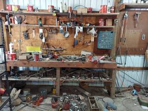 lot 6262 image: All on Bench and Wall - Scrap Metal