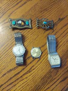 lot 6152 image: watches and buckles