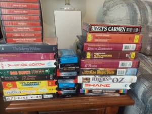 lot 6155 image: VHS MOVIES AND 8MM tapes