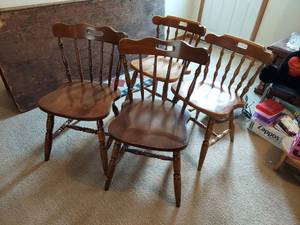 lot 6183 image: (2) Pairs of Dinning Chairs