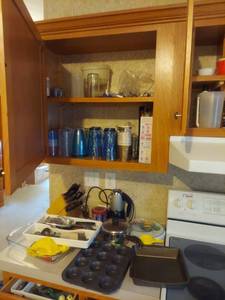 lot 6246 image: All Remaining in Kitchen Cabinets and on Counters
