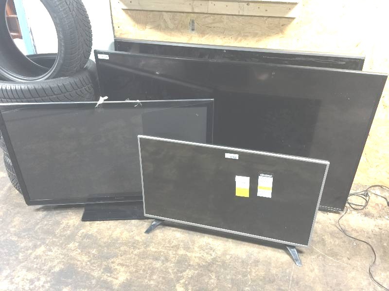lot 299 image: 4 HD TVS- UN-TESTED.  PLEASE INSPECT