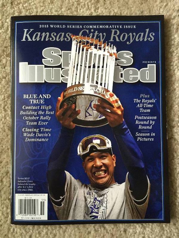 lot 101 image: 2015 WORLD SERIES COMMEMORATIVE ISSUE - SPORTS ILLUSTRATED - KANSAS CITY ROYALS