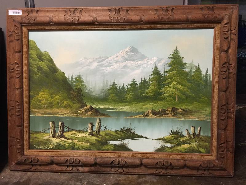 lot 7169 image: LANDSCAPE PAINTING - FRAMED