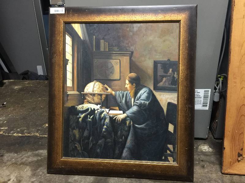 lot 7170 image: FRAMED CANVUS PAINTING