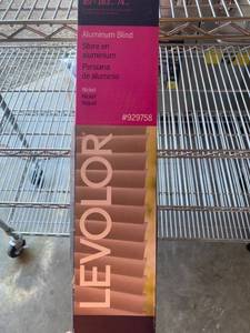 lot 5490 image: Aluminum Blind 35 X 72 Nickel Color