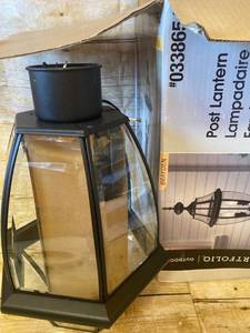 lot 5507 image: Portfolio Brayden 60-watt 21.8-in Matte Black Traditional Post Light, Free Ship