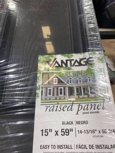 lot 5557 image: Vantage Raised Panel. Black.