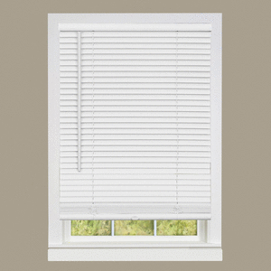 lot 5593 image: Achim Cordless GII Deluxe Sundown 1 Room Darkening Mini Window Blind, White