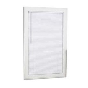 lot 5632 image: Project Source 1-in Cordless White Mini-Blinds (Common 31-in Actual 30.5-in x 64-in)