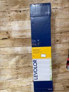 lot 5634 image: Levolor Trimgo 2-in Cordless White Faux Wood Room Darkening Blinds (common
