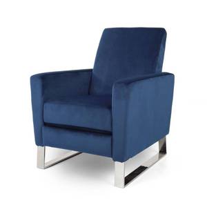 lot 4252 image: Brightwood Modern Velvet Recliner w Steel Legs by Christopher Knight Home- Retail$333.14