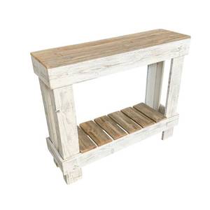 lot 4304 image: Handmade Del Hutson Designs Barnwood Sofa Table- Retail$99.99