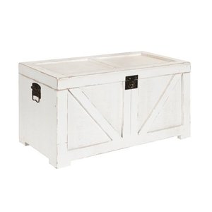 lot 4306 image: Kate and Laurel Cates Wood Trunk- Retail$139.49