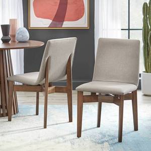 lot 4339 image: Set of 2 Pavia Dining Chairs Walnut - Lifestorey