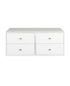 lot 4352 image: Prepac Floating 4-Drawer Dresser