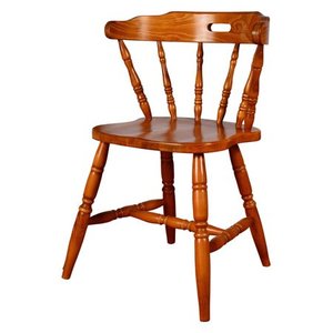 lot 4393 image: Solid Wood Colonial Dining Chairs (Set of 2)- Retail$392.49
