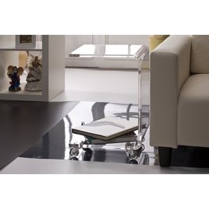 lot 4396 image: C Shape Acrylic Accent Table - Retail$173.23