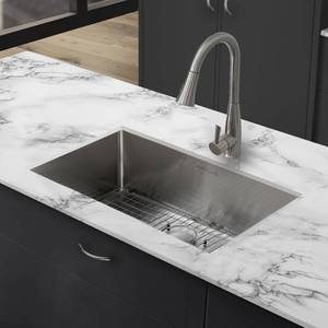 lot 4408 image: Rivage 23 x 18 Undermount Kitchen Sink - 23 x 18- Retail$159.99