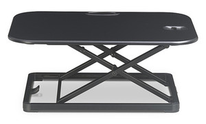 lot 4416 image: Ergo Height Adjustable Laptop Riser Stand Black - True Seating