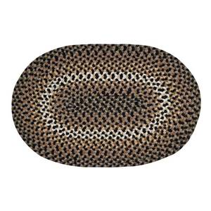 lot 4448 image: Better Trends Woodbridge Braid Collection Durable Mildew Moisture Resistant Reversible Indoor Area Rug 100% Wool Vibrant Colors