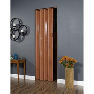 lot 4474 image: 32 Inch x 96 Inch Folding Door in Pecan Brown- Retail$106.99