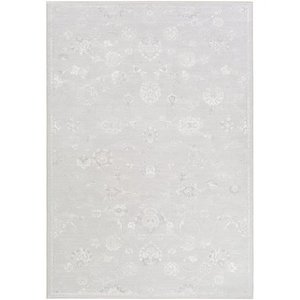 lot 4487 image: Surya CPO3719-92129 9 ft. 2 in. x 12 ft. 9 in. Contempo Rectangle Machine Made Updated Traditional Area Rug, Light Gray, White & Medium Gray