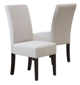 lot 4181 image: Noble House Home Furnishings LLC Dining Chairs 2 Piece Set Ivory 53999.00IVY