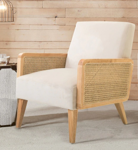 lot 4253 image: Carson Carrington Yppersbyn Upholstered Velvet Accent Chair- Retail$333.49