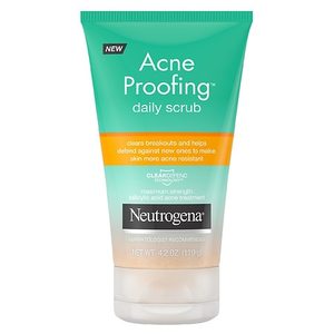 lot 87654 image: Neutrogena Acne Proofing Daily Salicylic Acid Acne Treatment Exfoliating and Cleansing Face Scrub - 4.2oz